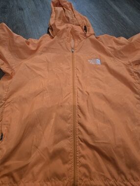 The North Face Orange Windbreaker Jacket